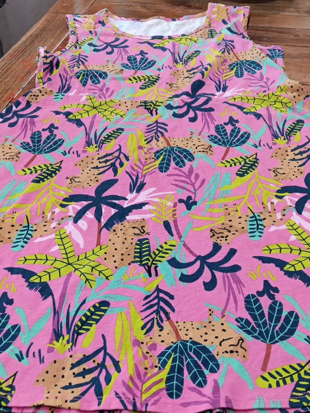 Wonder Nation Tropical Pink Sleeveless Dress